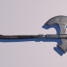 3d Medieval axe Low-poly 3D model модель купить - ракурс