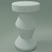 modello 3D Tavolino di servizio, sgabello InOut (49, ceramica bianca) - anteprima