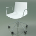 3d model Chair 0294 (5 wheels, with armrests, without upholstery, polypropylene PO00101) - preview