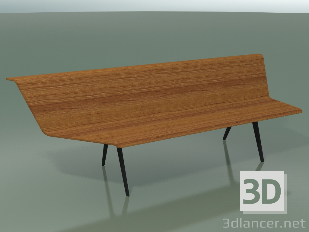 3D Modell Winkelmodul Essen 4609 (L 240 cm, 90 ° rechts, Teak-Effekt) - Vorschau