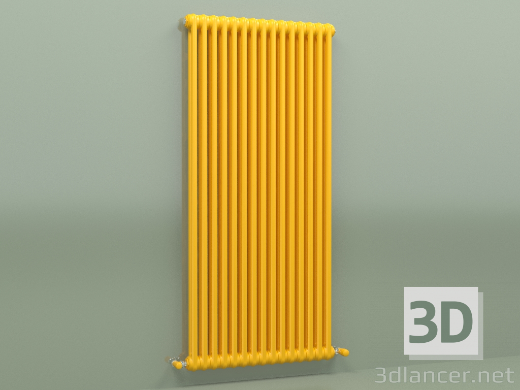modèle 3D Radiateur TESI 2 (H 1500 15EL, jaune melon - RAL 1028) - preview