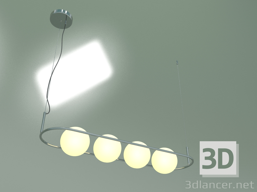 modello 3D Lampada a sospensione Ringo 50089-4 (cromo) - anteprima
