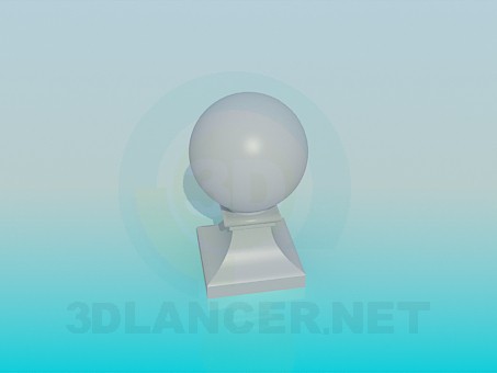 3d модель Куля на підставці – превью 3d модель Куля на підставці – превью
