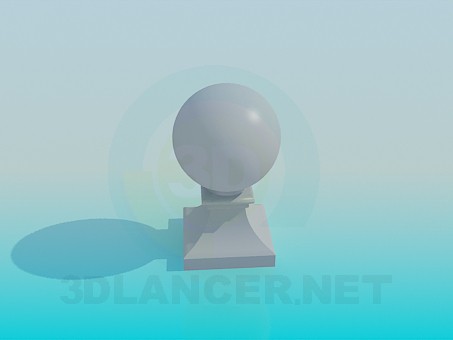 3d модель Куля на підставці – превью 3d модель Куля на підставці – превью