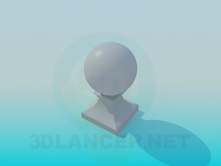 3d модель Куля на підставці – превью 3d модель Куля на підставці – превью