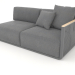 3d model Sofa module section 1 right (Anthracite) - preview