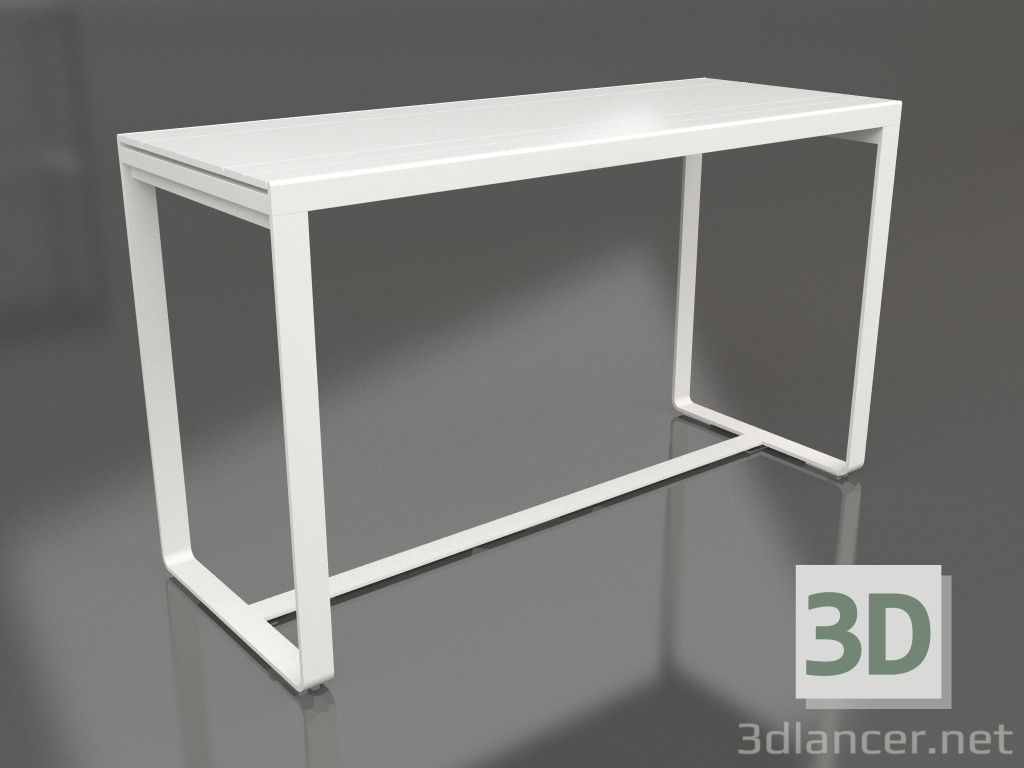 modèle 3D Table de bar 180 (Polyéthylène blanc, Gris agate) - preview