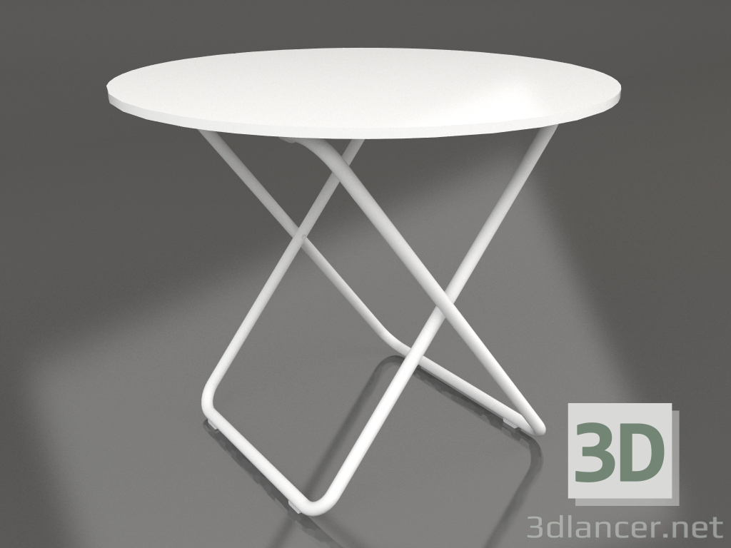 3 डी मॉडल डाइनिंग टेबल (सफ़ेद) - पूर्वावलोकन