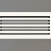 3d model Gypsum ventilation grills VR 026 (454x203) - preview