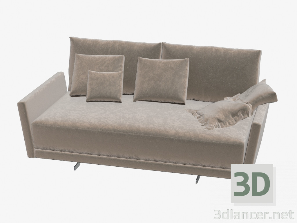 3D Modell Doppel-Sofa (Ref 477 01) - Vorschau