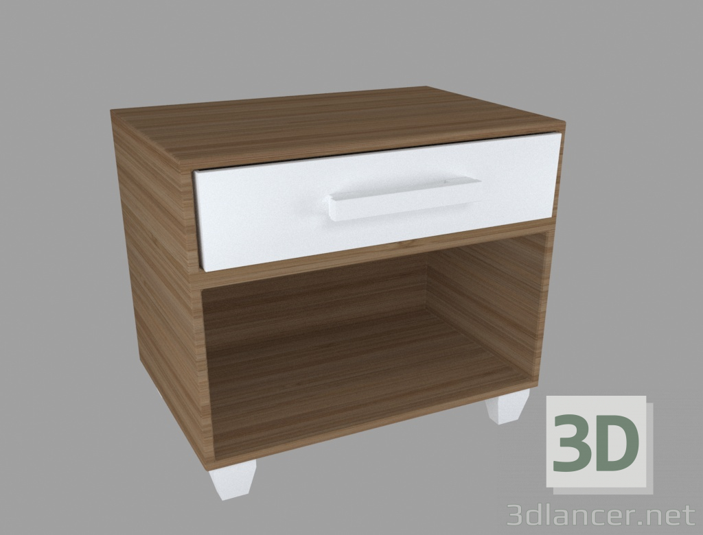 modello 3D Comodino. - anteprima