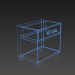 3d model Bedside table. - preview