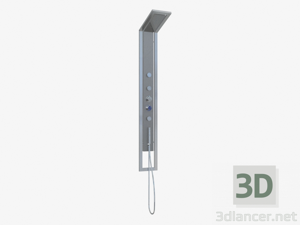 modèle 3D Colonne de douche avec mitigeur thermostatique Jaguar Industrio (NQI 351T) - preview