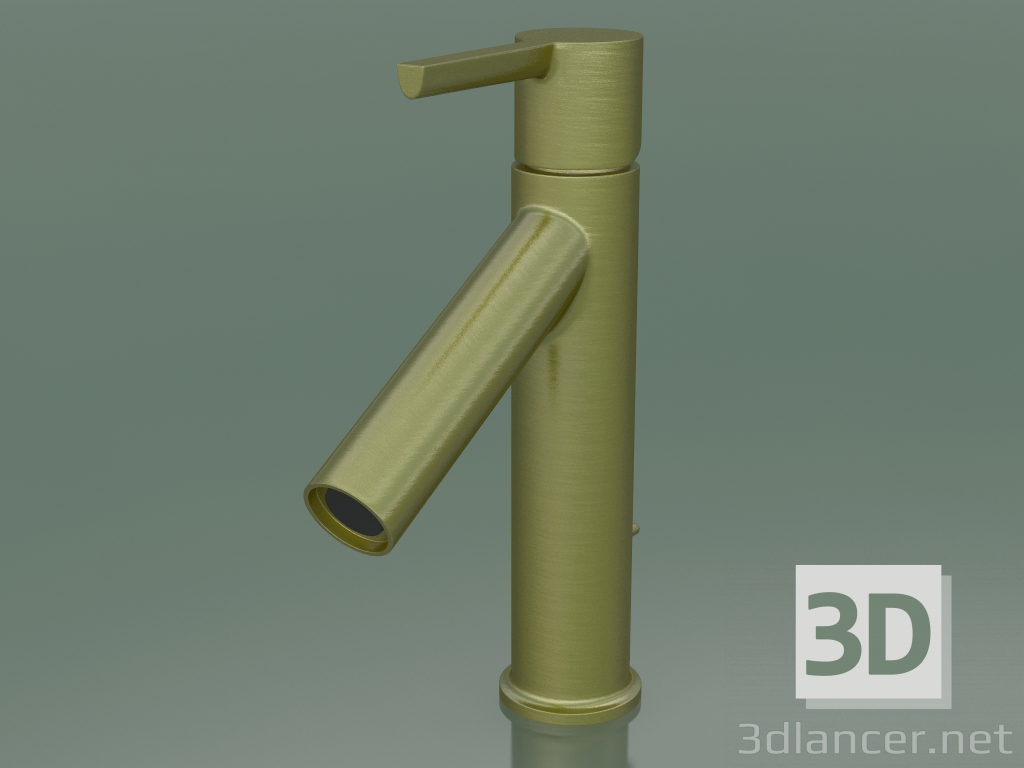 3D modeli Tek kollu lavabo bataryası 100 (Brushed Brass, 10001950) - önizleme