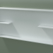 Modelo 3d Caixa aberta com prateleiras (90U31004, Glacier White C01, L 96, P 12, H 48 cm) - preview
