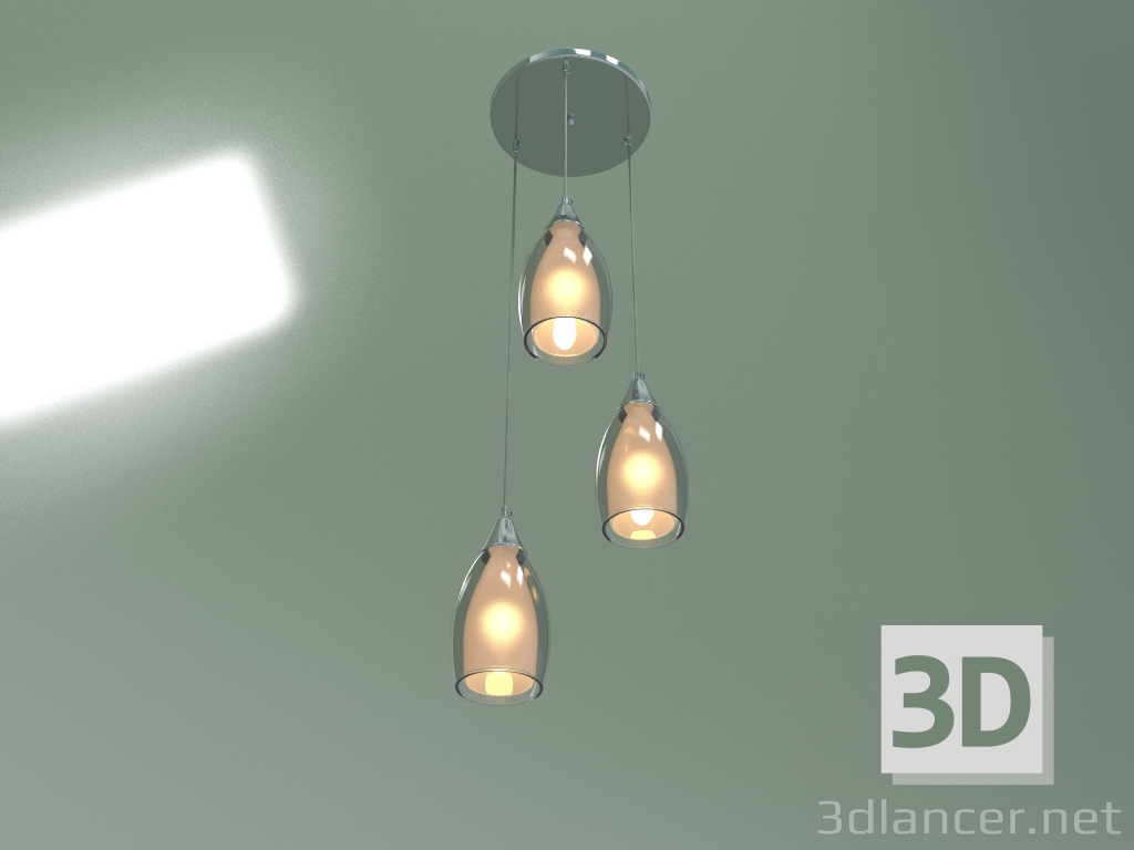 3d model Hanging chandelier Cosmic 50085-3 (chrome) - preview