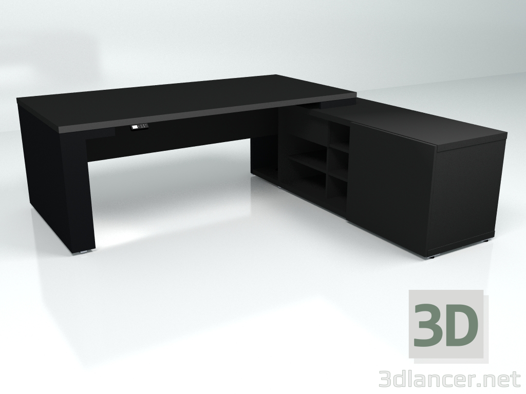 modèle 3D Table de travail Mito réglable en hauteur MITF27RP (2190x2080) - preview