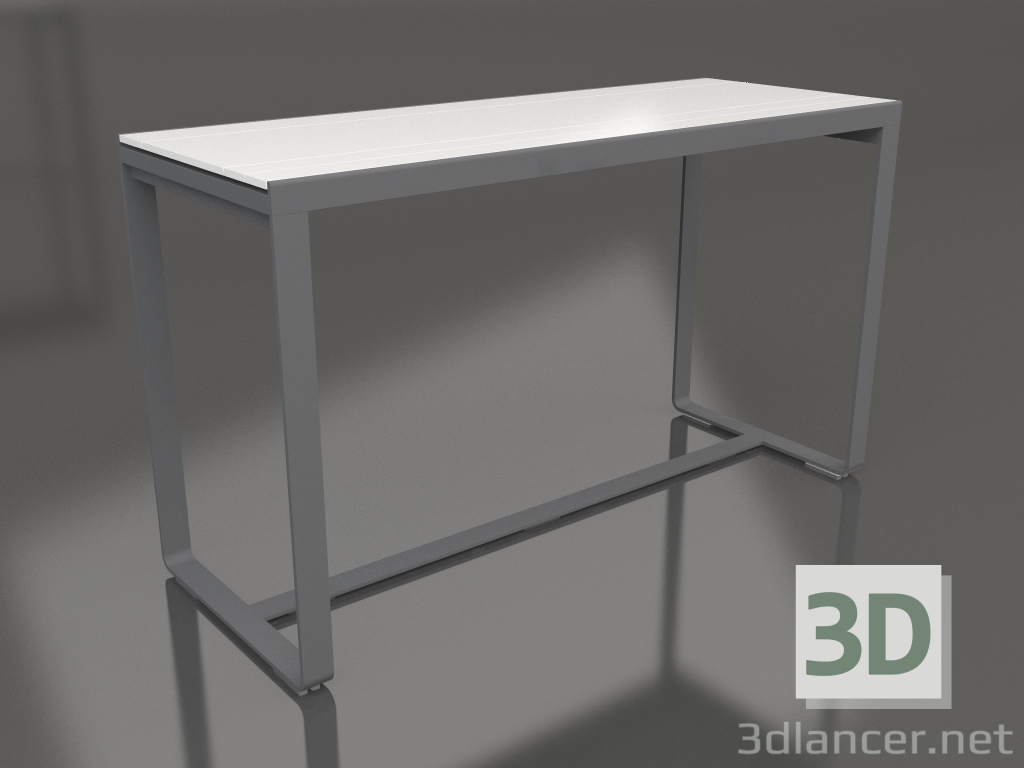 modèle 3D Table de bar 180 (Polyéthylène blanc, Anthracite) - preview