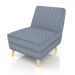 3D modeli Sandalye Lazy M (Gri) - önizleme