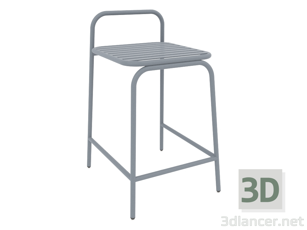 modèle 3D Chaise demi-bar Dvornyaga (Colombe) - preview