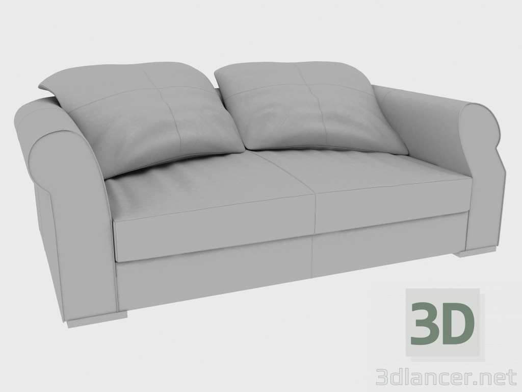 modello 3D Divano RUBENS FREE BACK SOFA (200x135xH75) - anteprima