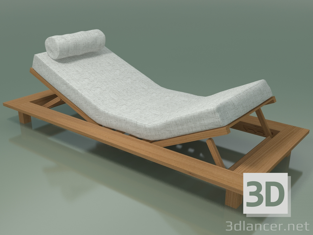 3d model Sofá de teca para exteriores, InOut para exteriores (82RR) - vista previa