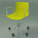 3d model Chair 0294 (5 wheels, with armrests, without upholstery, polypropylene PO00118) - preview