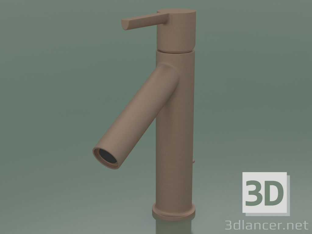 3D modeli Tek kollu lavabo bataryası 100 (Brushed Bronze, 10001140) - önizleme