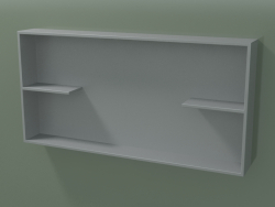 Open box with shelves (90U31004, Silver Gray C35, L 96, P 12, H 48 cm)