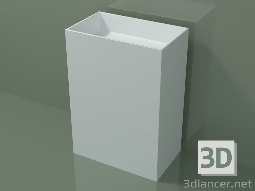 modèle 3D Lavabo sur pied (03UN36101, Glacier White C01, L 60, P 36, H 85 cm) - preview