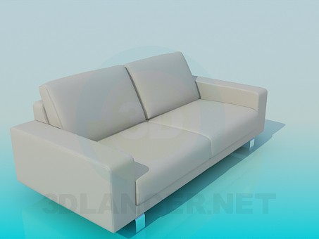 3d модель Диван в стиле минимализм – превью 3d модель Диван в стиле минимализм – превью