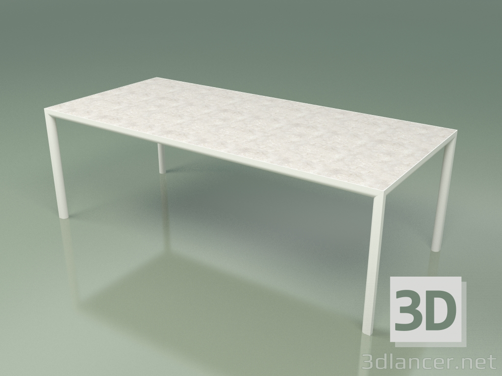 modello 3D Tavolo da pranzo 004 (Metal Milk, Gres Clay) - anteprima
