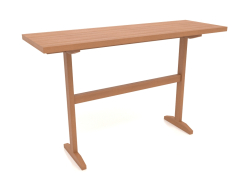 Table console KT 12 (1200x400x750, bois rouge)