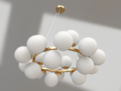 Sid's chandelier gold, square base (07508-20A,33)