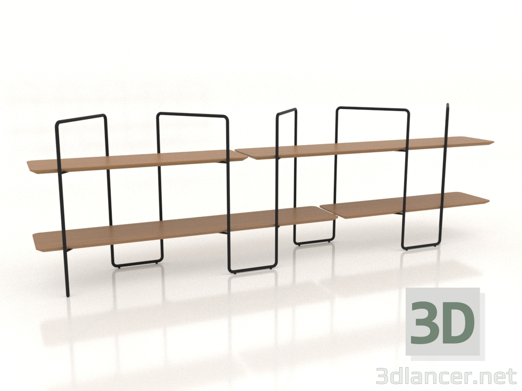 3d model Modular rack (composition 1 (01+04+U)) - preview