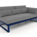 3d model Modular sofa, section 1 right, high back (Night blue) - preview