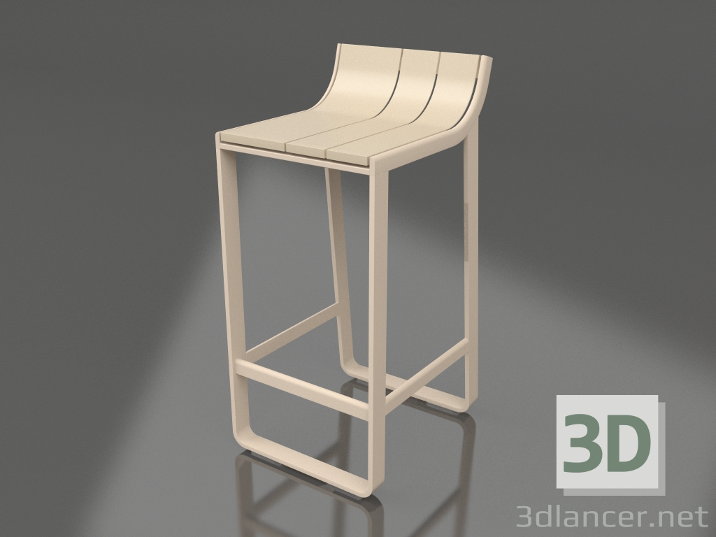 3D modeli Yarım bar taburesi (Kum) - önizleme