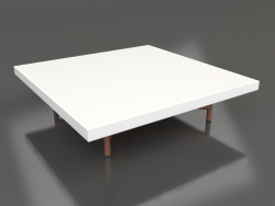 Table basse carrée (Blanc, DEKTON Zenith)