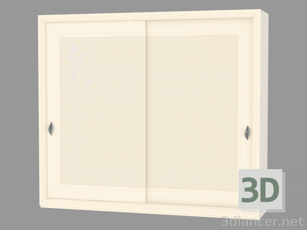 3d model Two-door wardrobe (with a picture) - preview