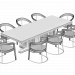 3d Schubert table and chairs by Longhi model buy - render