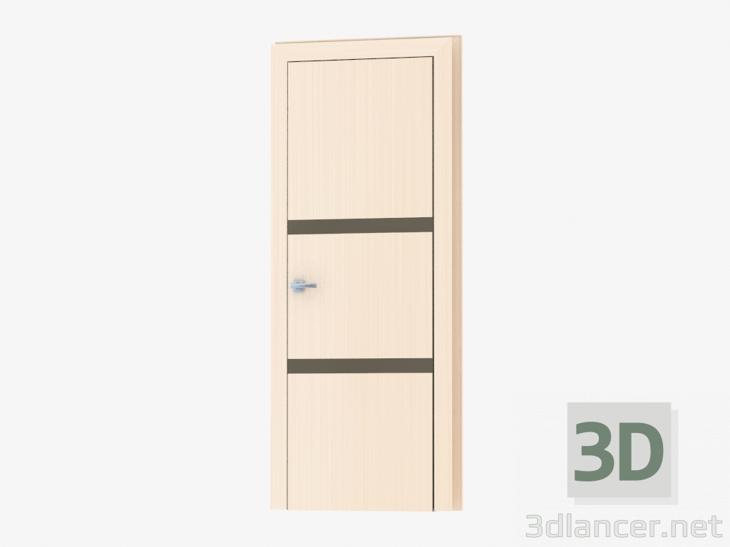 3d model Puerta de interroom (17.30 bronza plata) - vista previa