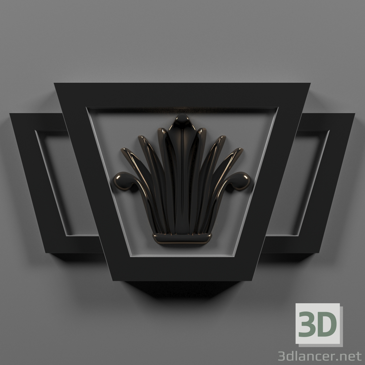 modèle 3D Superposition - preview