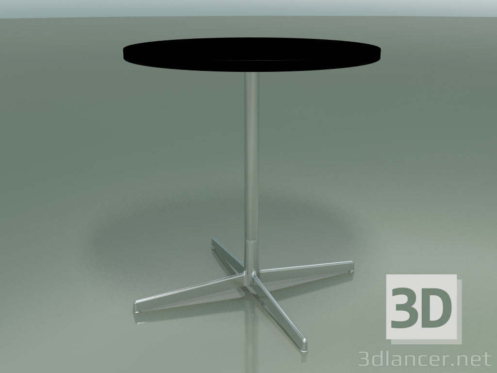 3D Modell Runder Tisch 5513, 5533 (H 74 - Ø 69 cm, Schwarz, LU1) - Vorschau