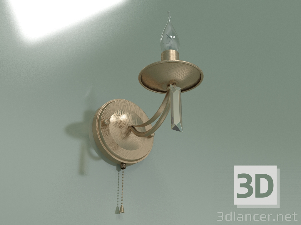 modello 3D Applique 60087-1 (bronzo antico) - anteprima