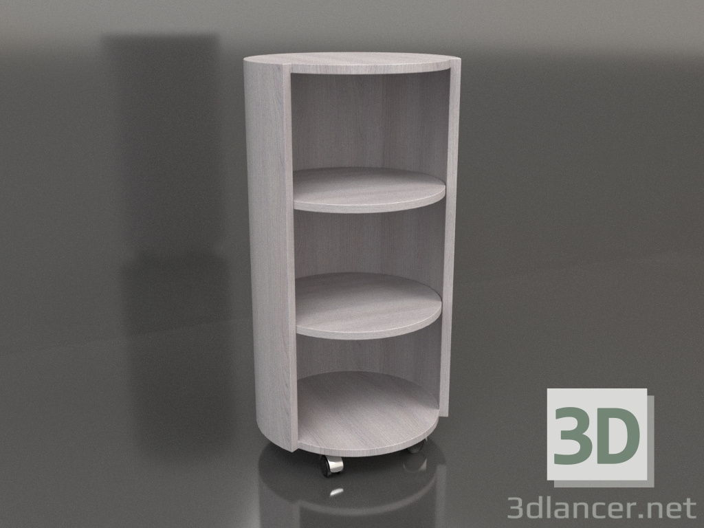 3D Modell Regal auf Rädern TM 09 (D=503х981, Holz hell) - Vorschau