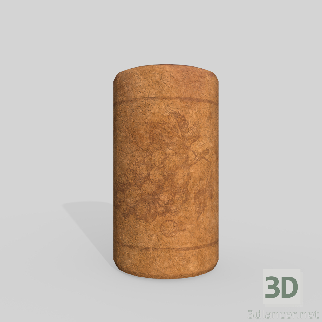 CORCHO DE VINO 3D modelo Compro - render