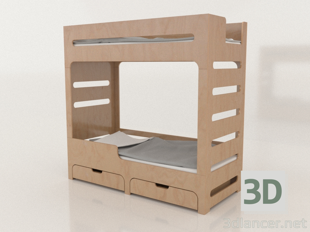 3D Modell Etagenbett MODE HL (UVDHL1) - Vorschau