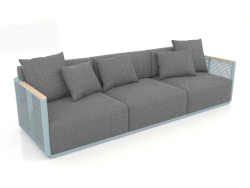 3-seater sofa (Blue gray)