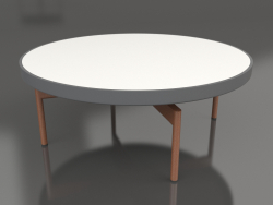 Round coffee table Ø90x36 (Anthracite, DEKTON Zenith)