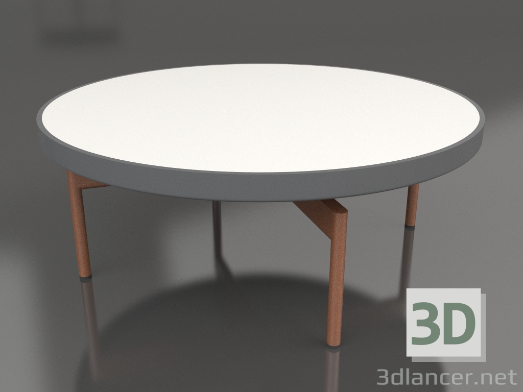 modello 3D Tavolino rotondo Ø90x36 (Antracite, DEKTON Zenith) - anteprima